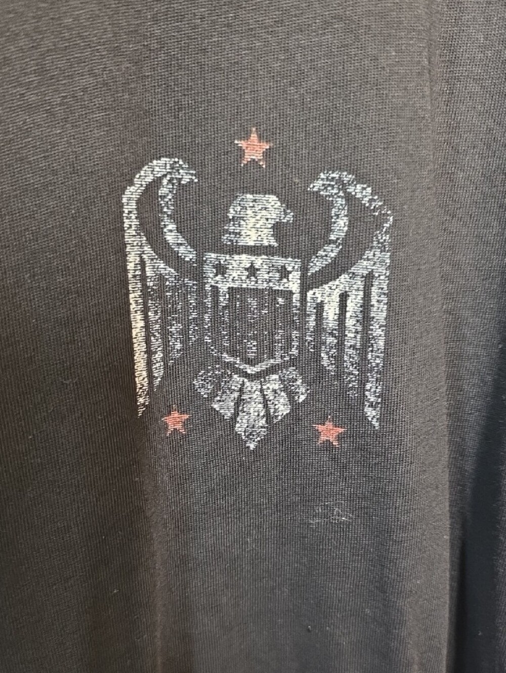 Men's Black Graphic Crewneck T-Shirt - Classic Casual - Picture 2 of 6